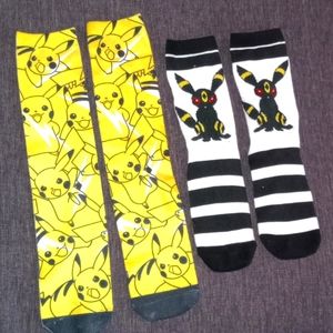 2pairs Pokemon socks 🧦